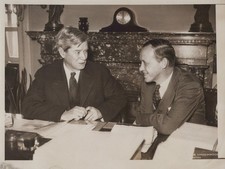 Harry Hopkins Representante James P. Buchanan Washington DC 1934 - Foto de prensa original
