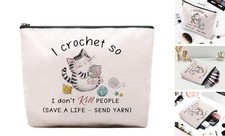 Crocheting Gifts for Crocheters Accessories Makeup Bag, Gifts for crochet