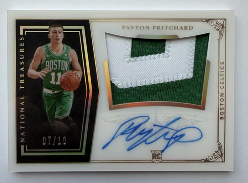 Payton Pritchard 2020-21 National Treasures RPA Auto Patch RC /10 Celtics Rookie