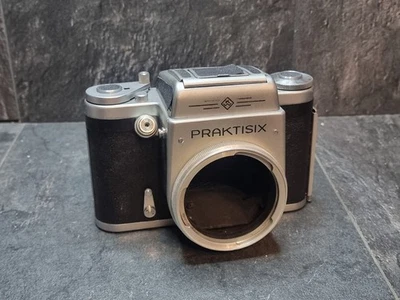 KW Praktisix analoge Spiegelreflexkamera 6x6 nur Gehäuse. Für Teile oder Reparatur nicht getestet - Bild 1 von 4