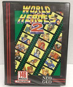 World Heroes 2 NEO GEO AES Complete CIB US Version NEOGEO snk TESTED & WORKING