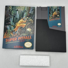 Super Pitfall NES Nintendo In Box + Dust Cover & Foam No Manual - CLEAN TESTED