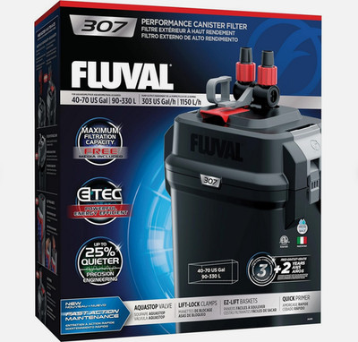 NEW Fluval 307 Performance Canister Filter for Aquariums up to 70 Gallons 303 GP