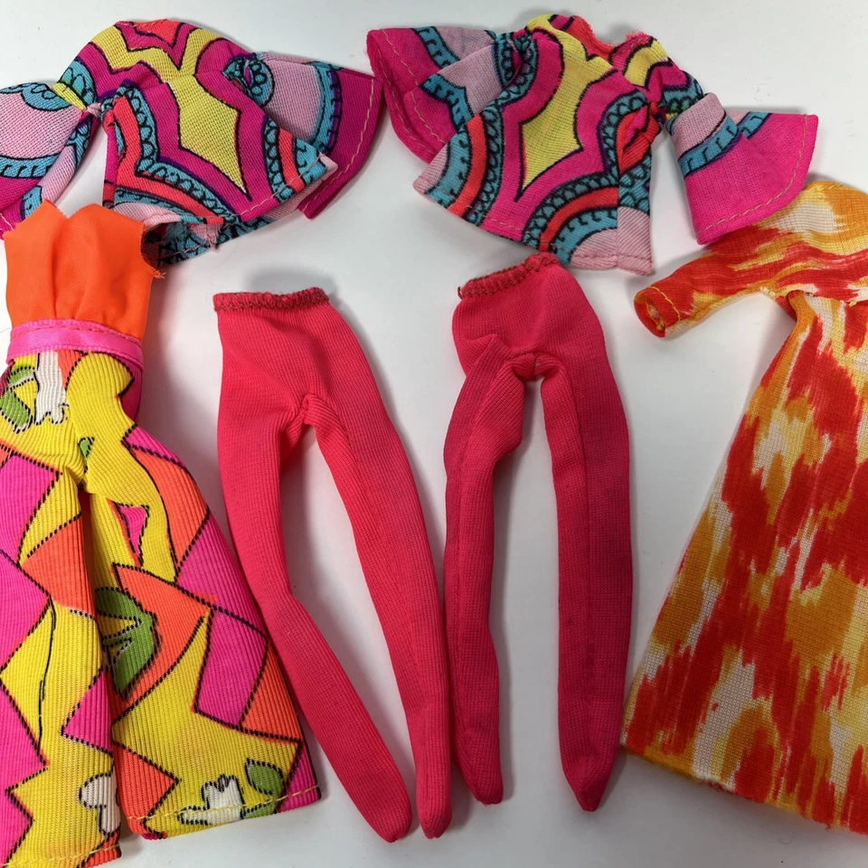 Lote de ropa de muñeca de moda vintage Mattel Rock Flowers 6 1/2" Foto 3 de 4