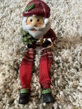 Vintage Santa Claus Figurines Shelf Sitter Christmas