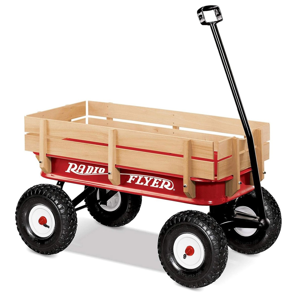 Radio Flyer Full Size All Terrain Classic Steel and Wood Pull