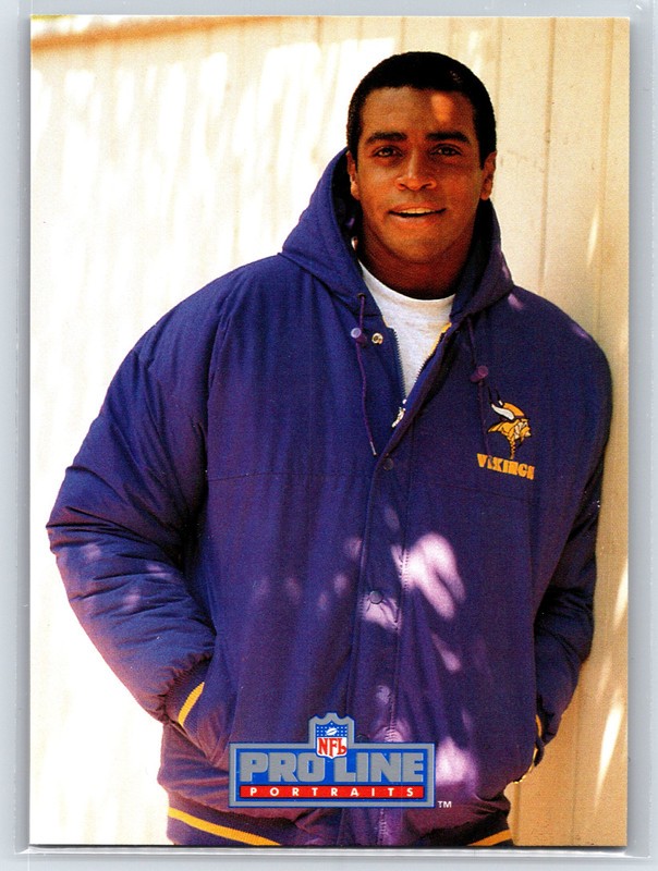#290 Ahmad Rashad, Minnesota Vikings 1991 Pro Line Portraits Base