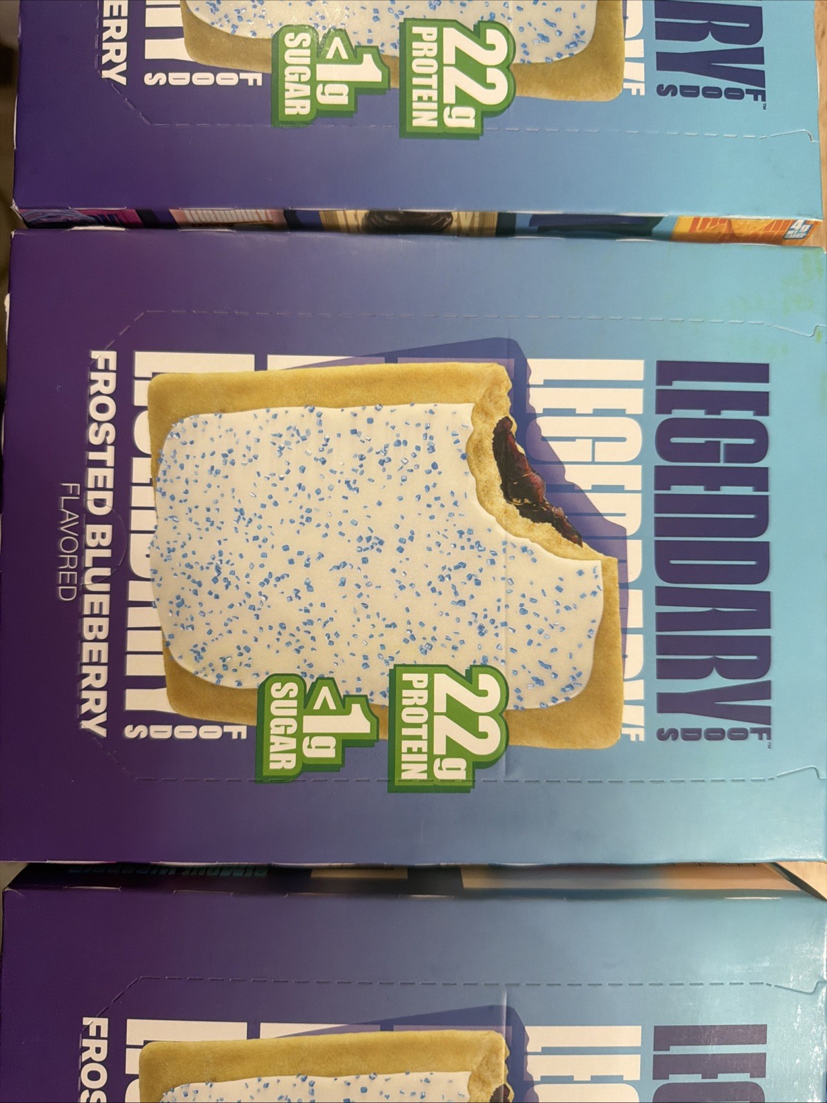 24 COUNT!! FROSTED BLUEBERRY LEGENDARY PASTRIES! 22G PROTEIN EA  5/13/26 BBD