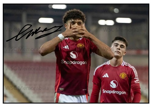 12067. Ethan Wheatley Signed Pictures (A4 Prints) Man United Walsall Northampton