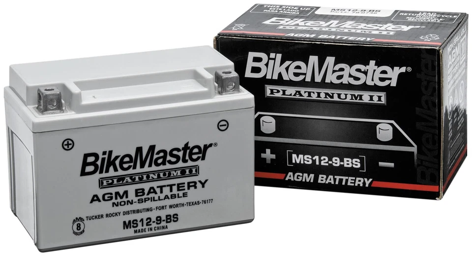 Bikemaster Ms12-7B-Bs Suzuki Drz400E/S/Sm 00-13 Agm Platinum Ii Battery 78-0739 - Image 1 of 1