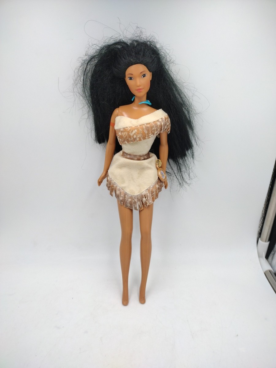 Vintage Mattel 1966 Pocahontas Native American Brunette Long Hair