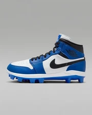 Nike Air Jordan 1 Retro MCS Game Royal Baseball Cleats AV5354-411 Men Size 14