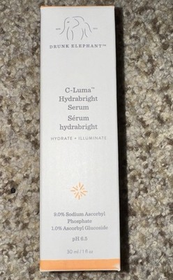 NEW IN BOX Drunk elephant C-Luma Hydrabright Serum 1 Fl Oz