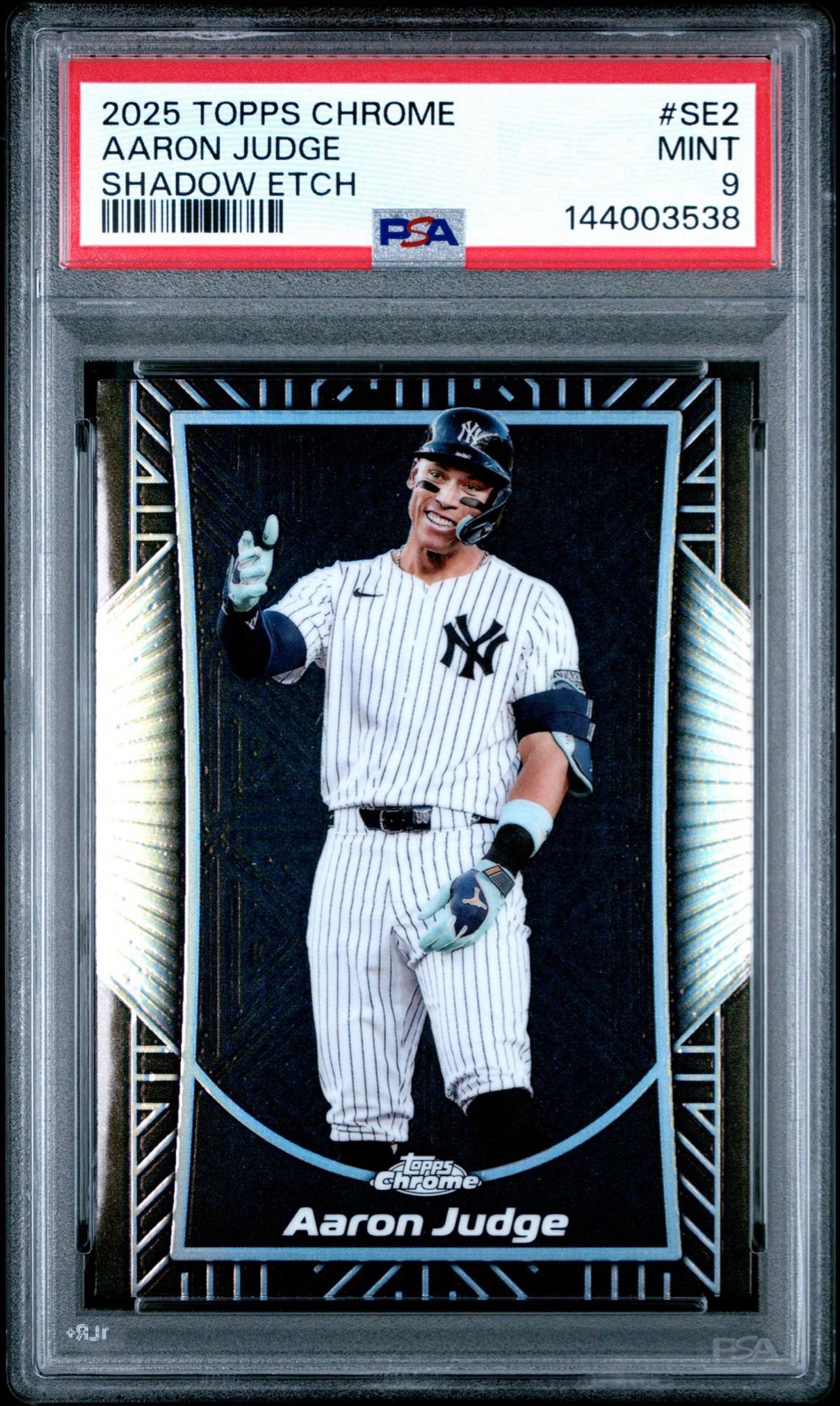 2025 Topps Chrome Shadow Etch Aaron Judge #SE-2 PSA 9