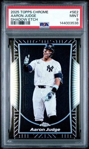 2025 Topps Chrome Shadow Etch Aaron Judge #SE-2 PSA 9