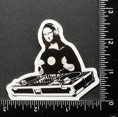 Mona Lisa DJ - Vinyl Sticker - Heavy Duty