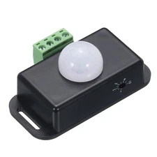 12V 24V PIR Sensor LED Motion Sensor PIR Probe for LED Light Strip Black