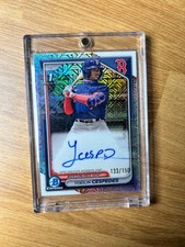 2024 Bowman Chrome Yoelin Cespedes 1st Mojo Refractor Auto /150Red Sox