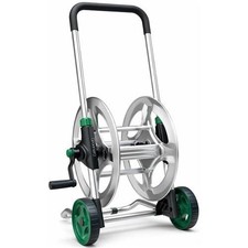 Metal Hose Reel Cart for 1/2" Hoses 60m Maximum Winding Capacity Trolley Crank