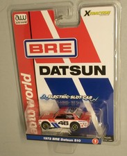 "NEW" AW X TRAC REL 3 SC420 RED/WTE '72 BRE DATSUN 510 HO SLOT CAR