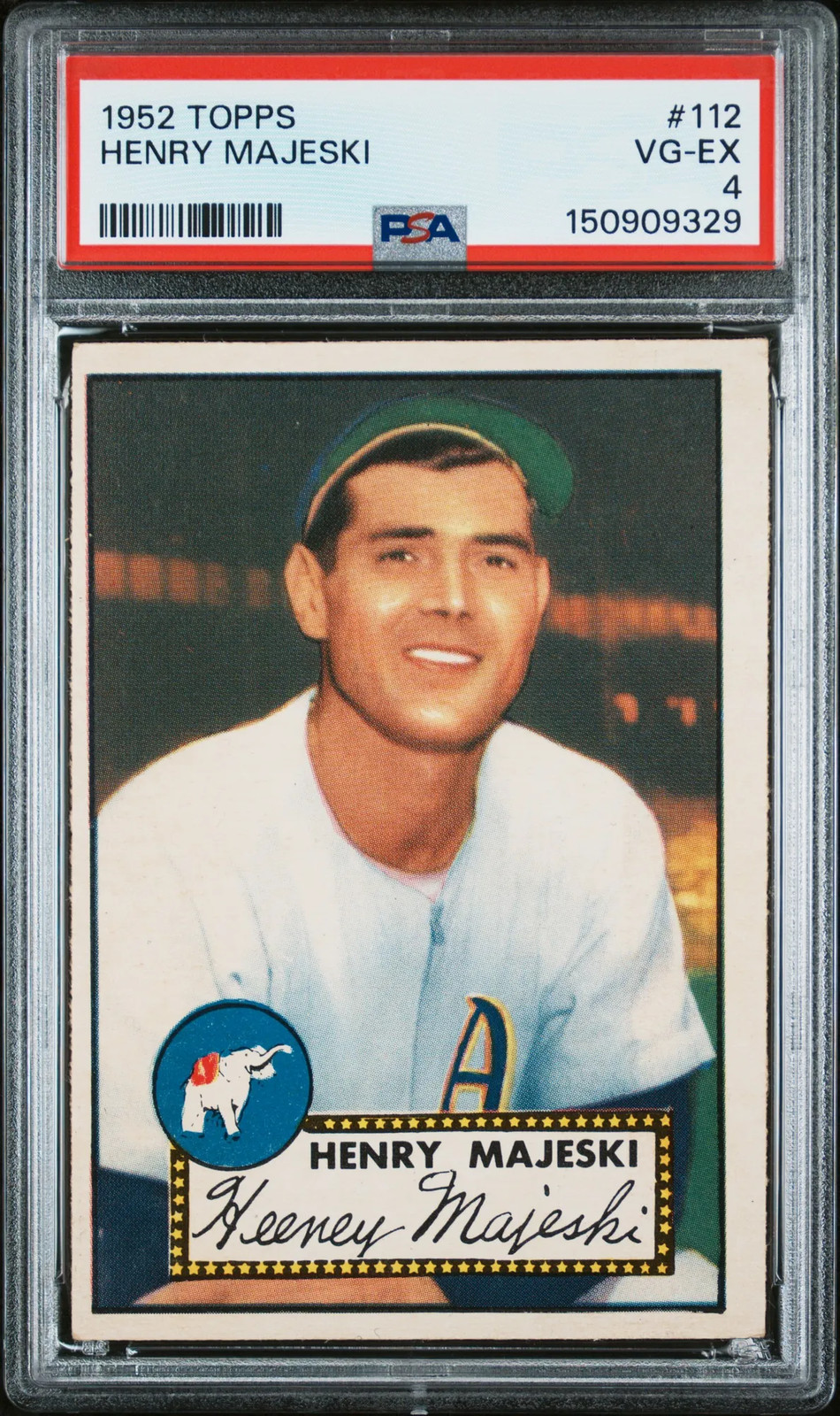 1952 Topps Henry Majeski PSA 4 VG-EX Philadelphia Athletics Nice Eye Appeal