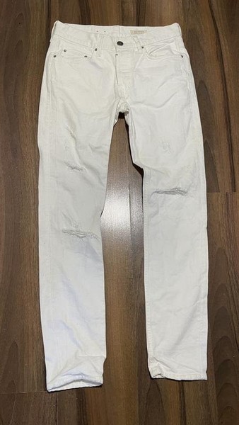 Men AllSaints Jeans White Denim 29 / S / 42