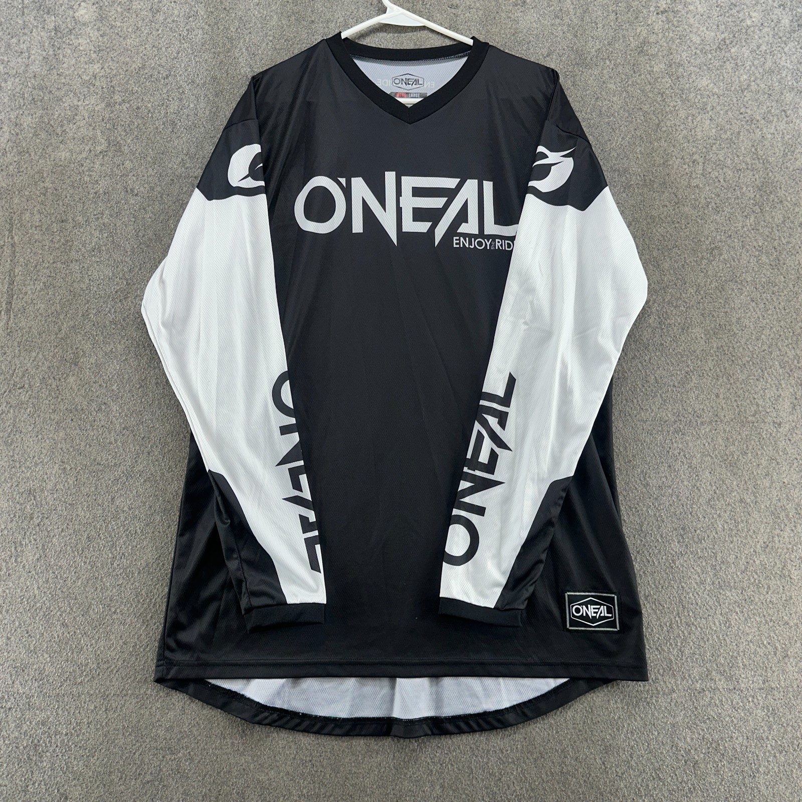 Oneal Element Series Cycling Jersey Men L Black Road Bike Racing Long Sleeve