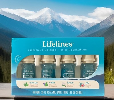 ESSENTIAL OILS aromatherapy diffuser CRISP MOUNTAIN AIR energy calm focus joy