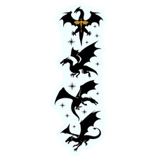      DRAGON'S FLIGHT Vinyl Decal Sticker 2"-18" You Choose Size   d  