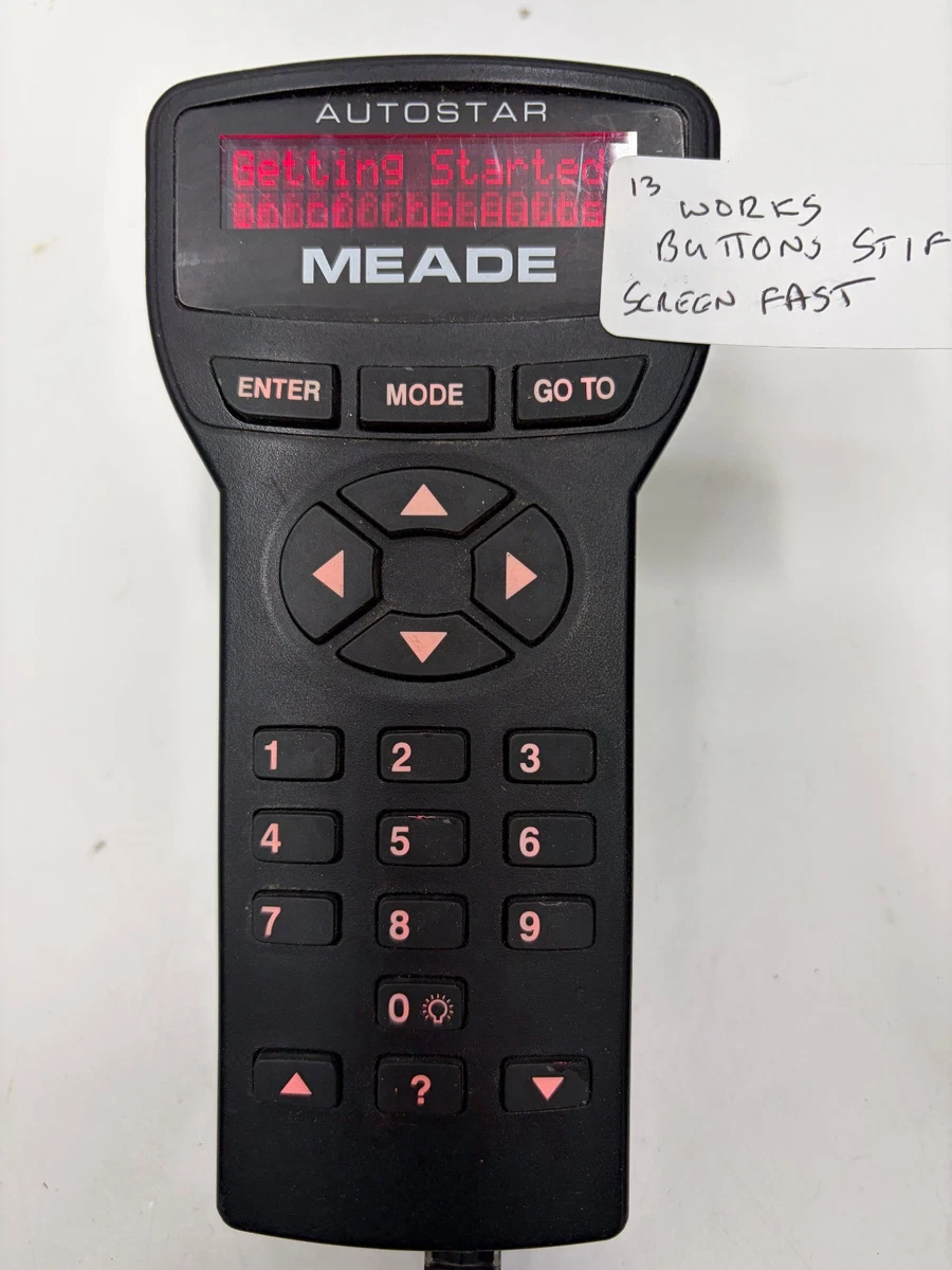 Firmware / Software update on a Meade #497 AutoStar hand controller