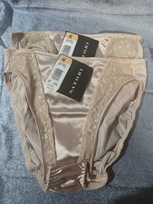 Vtg 90s Natori Panties MEDIUM Full Back- NEW W/tags- 2 Hi Cut Panty RARE
