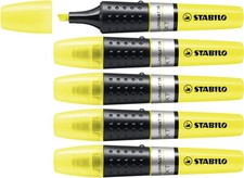 Highlighter - STABILO LUMINATOR - Pack of 5 - Yellow