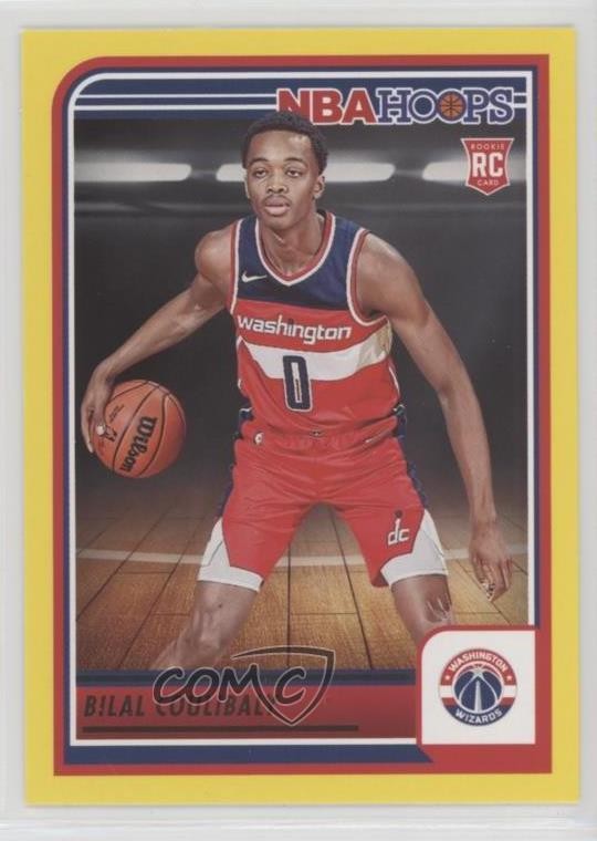 2023-24 Panini NBA Hoops Rookies Yellow Bilal Coulibaly #276 Rookie RC 0j4e