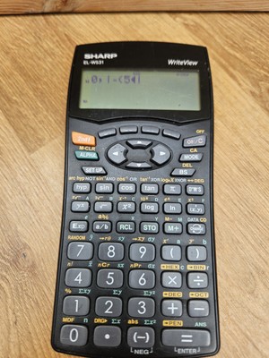 Sharp EL-W531 wissenschaftlicher Taschenrechner Schreiben Ansicht A Level/GCSE 2-zeiliges Display