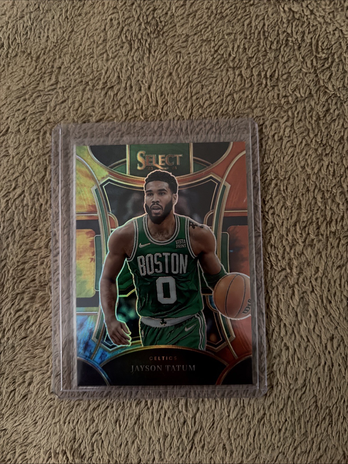 2023-24 Panini Select - Mezzanine Level Jayson Tatum #356 Tie-Dye Prizm /25