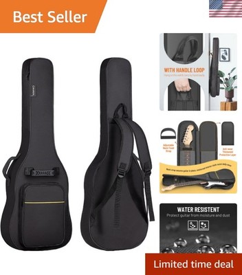 Electric Guitar Bag Gig Bag 6mm Padding Backpack Padded Soft Guitar Case Blac...