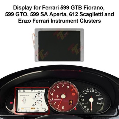 Display for Ferrari 599 GTB Fiorano, 599 GTO, 612 Scaglietti