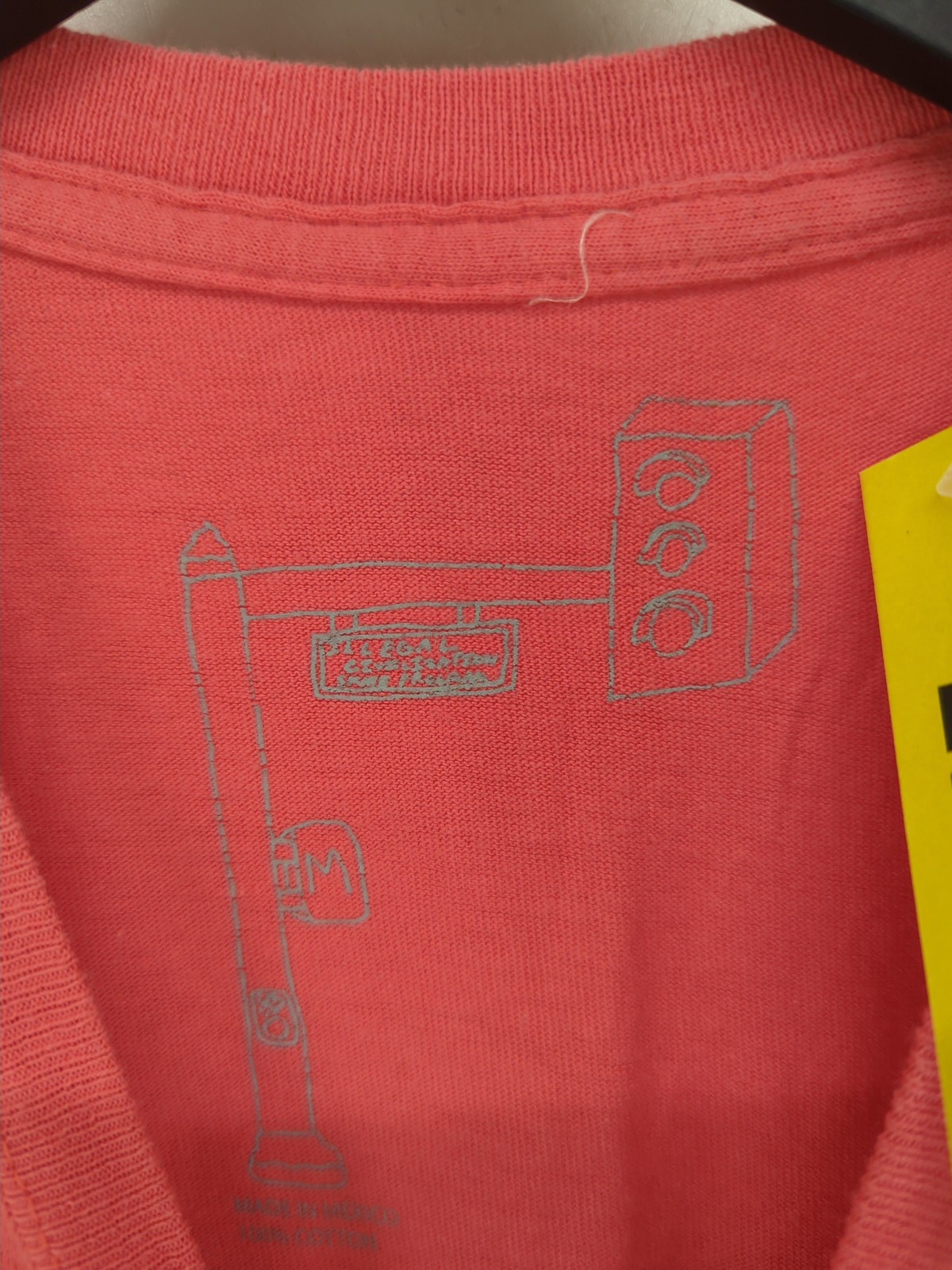 T shirt uomo chimica M rosa grafica 100% altra basic