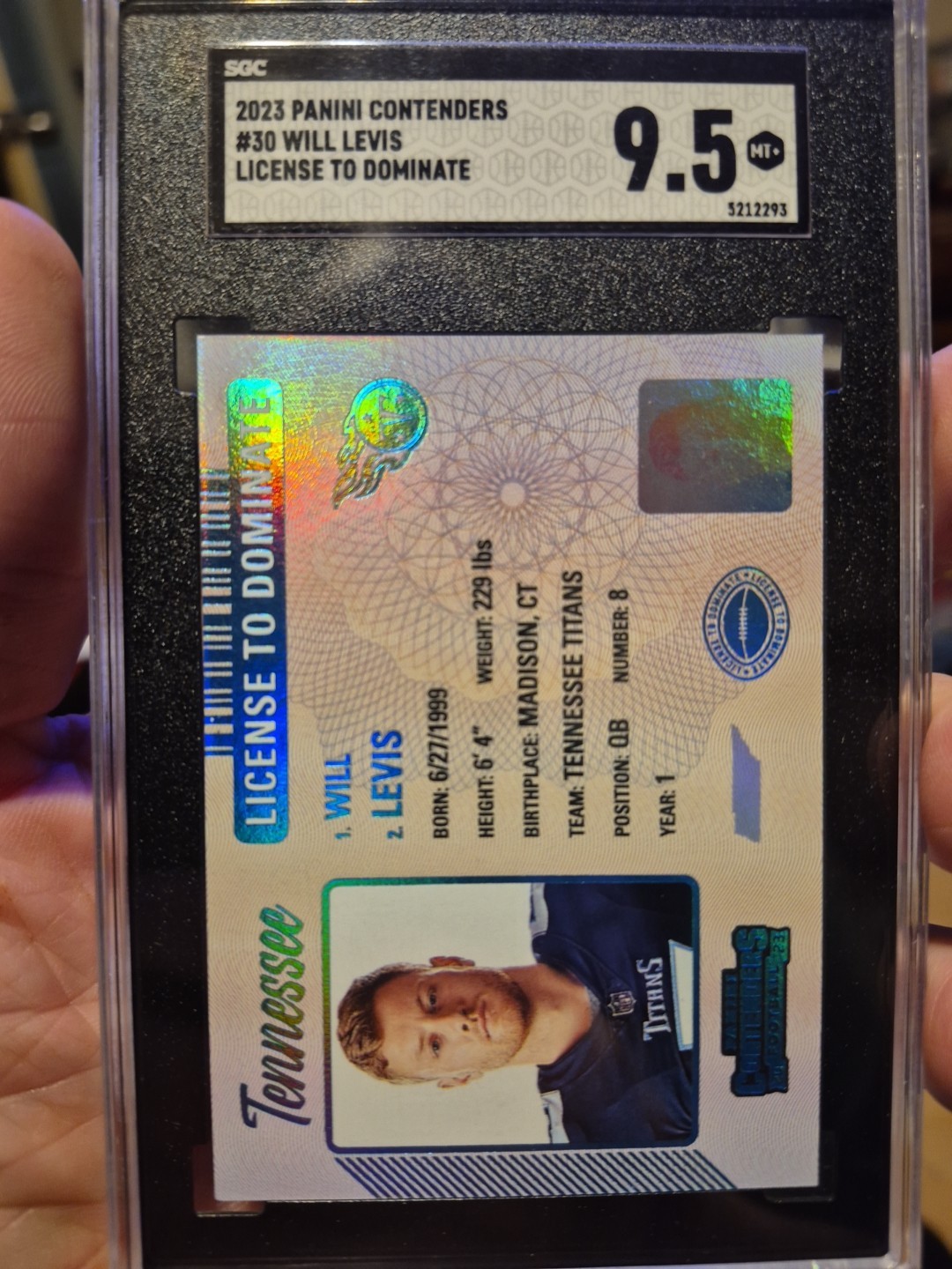 2023 Panini Contenders - Permit to Dominate Will Levis #39 (RC)