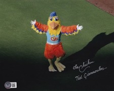 Ted Giannoulas The San Diego Chicken 8x10 Photo BAS COA Padres Picture Auto'd 55