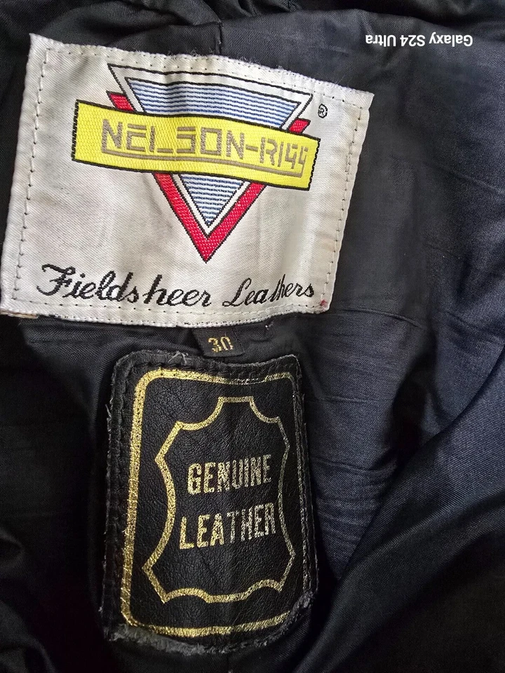 Pantalones de cuero Nelson Rigg talla/30 negros motociclista carreras Foto 4 de 4