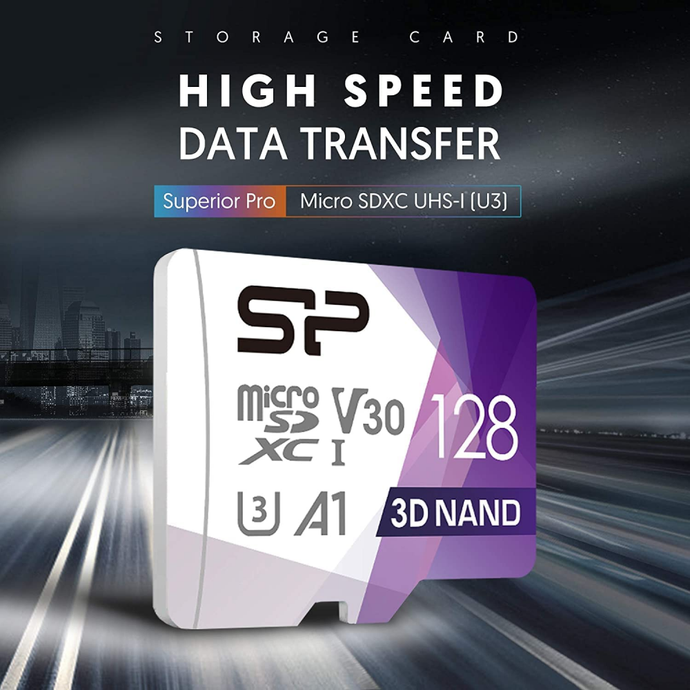 Silicon Power 128GB Micro SD Card U3 SDXC Up to 100MB/s High Speed  4713436127390 | eBay