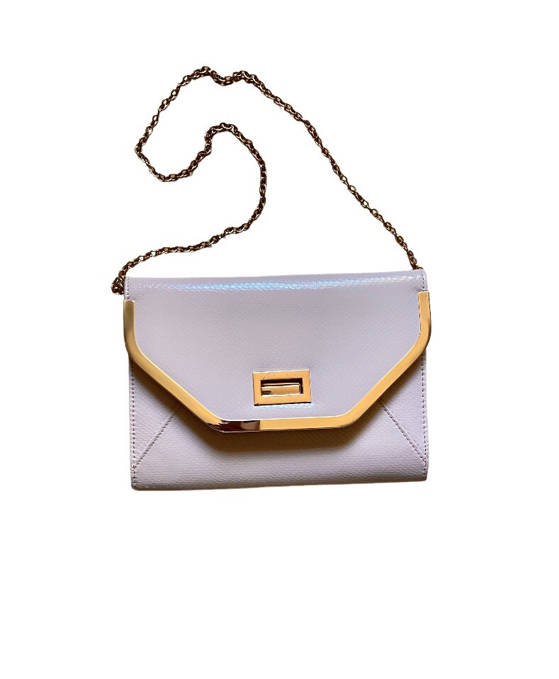 cream clutch bag