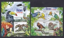 World Birds - MUH set of 2 mini sheets - as shown - Lot 125