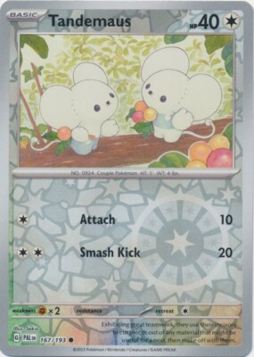 #ad #ad Reverse Holo Tandemaus 167 193 Common SV02: Paldea Evolved Pokemon TCG $2.54