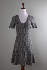 THEORY 295 Nikay Parcel Chevron Herringbone Stretch Casual Dress Size 0