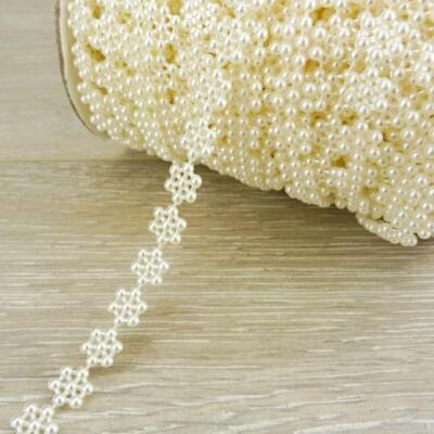 Buddly Crafts 10mm Schneeblume Perlen Perlen Schnur 1m
