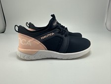Nautica Kids Lace-Up Fashion Sneaker Breathable Shoes navy pink Size 10