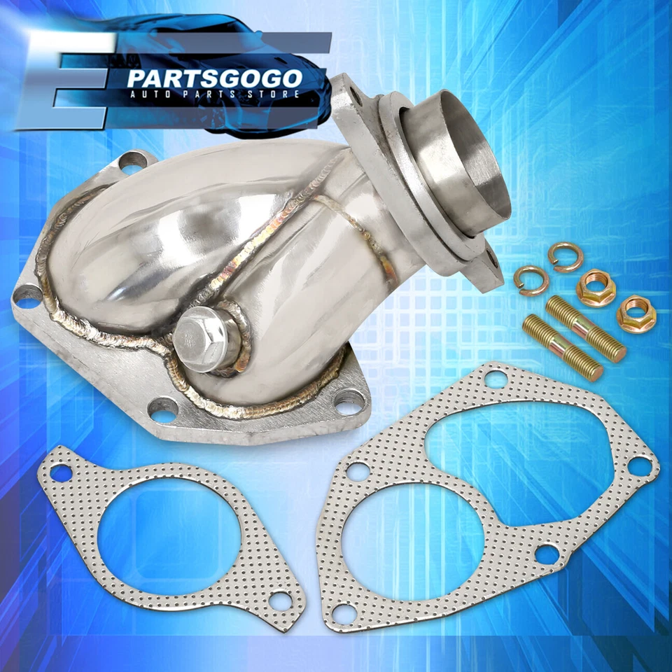 For 03-06 Mitsubishi EVO 8 9 VIII IX 4G63T Turbo Outlet Elbow Dump Pipe Exhaust Foto 3 de 3