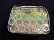 Vintage GOODY Mesh Brush Rollers 36 pc Set w/ Picks 4 Sizes Unused A32